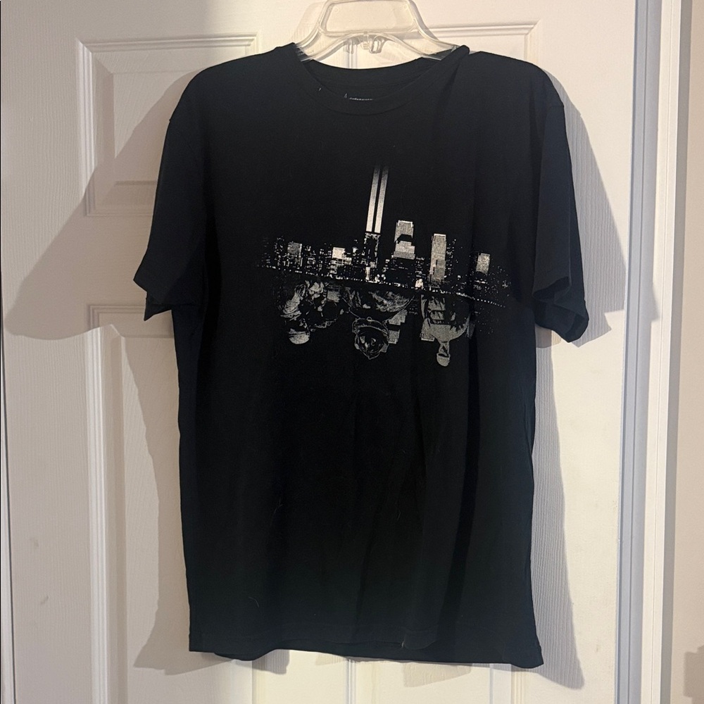 Ranger Up Black Graphic T-Shirt- first responders